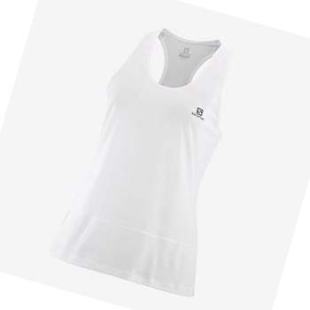 Camiseta Salomon CROSS RUN Mujer Blancos | MX 2579AHK